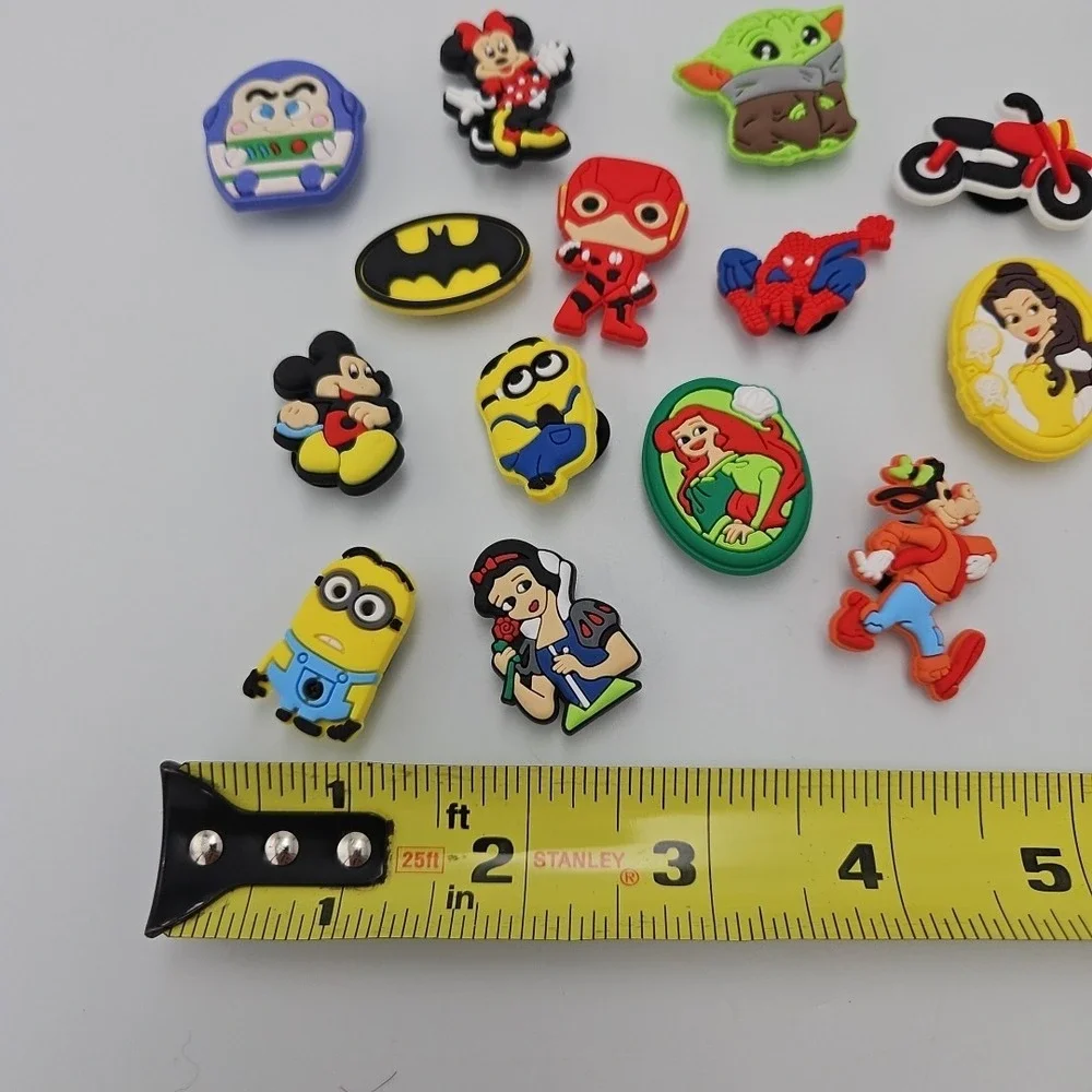 MARVEL/DISNEY/ETC Jibbitz‎ & Croc Charms + Bracelets LOT of 14